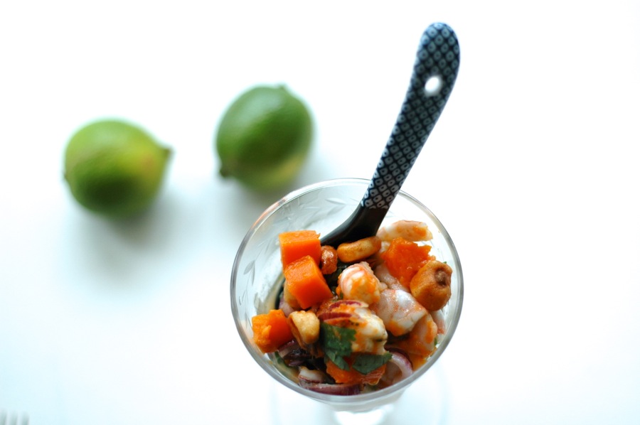 Ceviche de gambas con boniato. www.marrojo.sidechain.es Ceviche de gambas con boniato. www.marrojo.sidechain.es