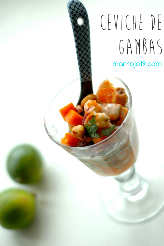 Ceviche de gambas con boniato. www.marrojo.sidechain.es Ceviche de gambas con boniato. www.marrojo.sidechain.es