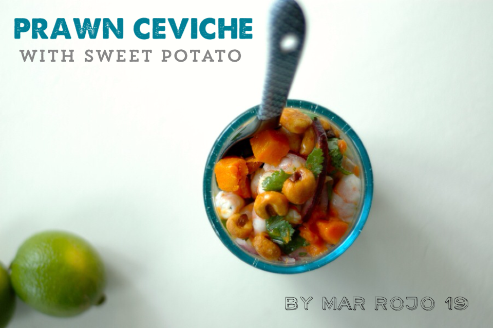 Prawn ceviche with sweet potato. www.marrojo.sidechain.es Prawn ceviche with sweet potato. www.marrojo.sidechain.es