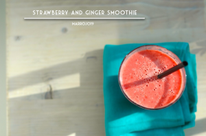 Strawberry and ginger smoothie 