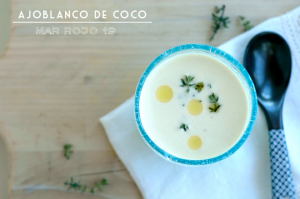 Ajoblanco de coco