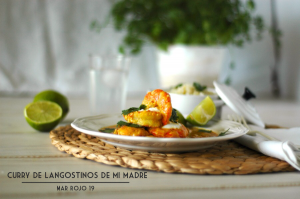 Curry de langostinos de mi madre 