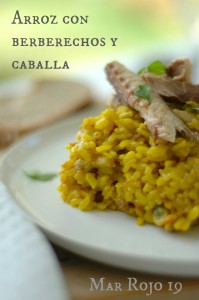 Arroz con berberechos y caballa 