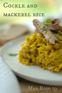 Cockle and mackerel rice 