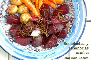 Remolachas y zanahorias asadas 