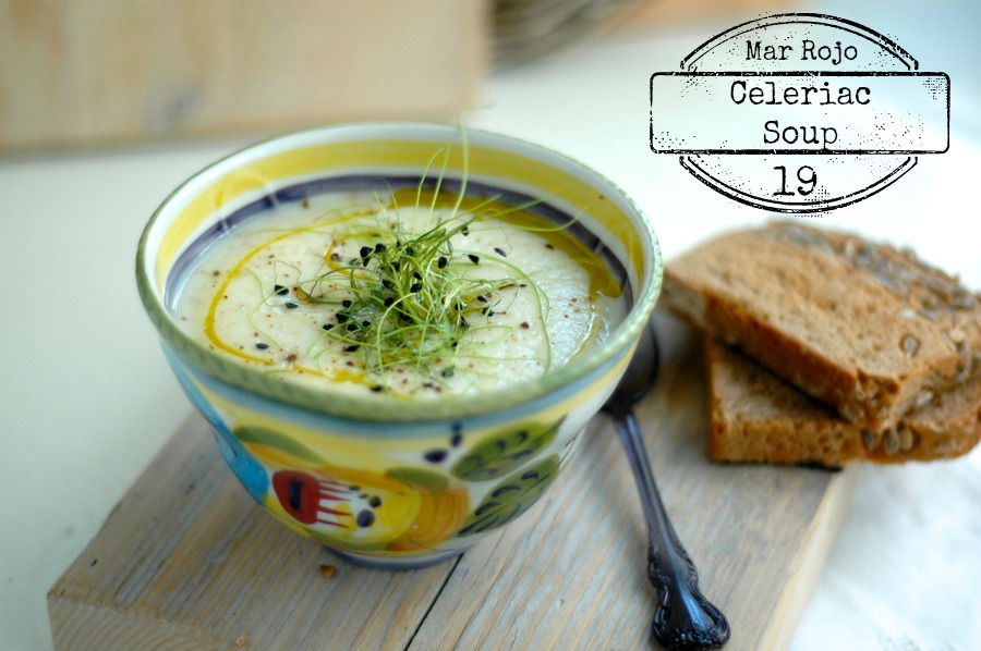 Mar Rojo 19-Celeriac soup -letters