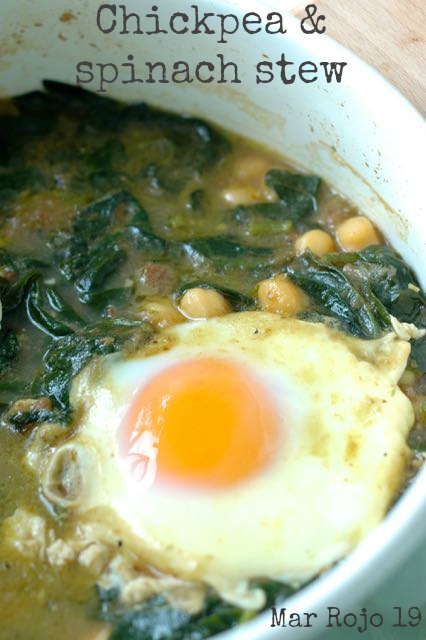 mar rojo 19 chickpea spinich stew